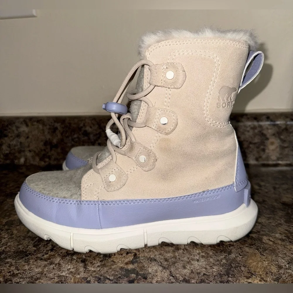 Sorel Kids' Explorer Waterproof Lace-Up Waterproof Boots Size 2